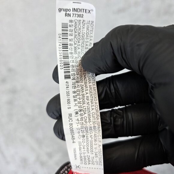 Zara Dress Womens Small Red Halter Plunge V Neck Bodycon Mini Stretch Sleeveless - Picture 9 of 10